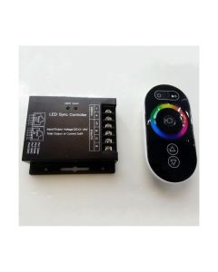 12V 24V RGB LED Sync Controller with Touch Panel RF Remote Control