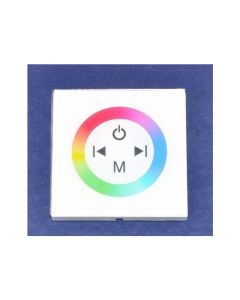 12V 24V White Shell Wall Mount Touch Panel RGB Embed LED Controller