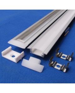1M Flat Thin Aluminium Profile Channel Led Strip Bar Housing Linear Fixture For Under Cabinet Lights