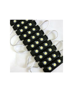 20Pcs 3 LEDs 12V Waterproof 5050 LED Module Injection Black ABS Plastic