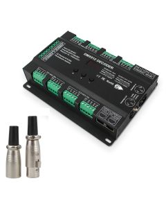 32 Channel 96A RGBW DMX512 Decoder Controller Dimmer DC 5V-24V 8 Bit 16 Bit