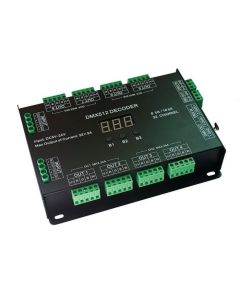 32 Channel 96A RGBW DMX512 Decoder Controller Dimmer DC 5V-24V 8 Bit 16 Bit