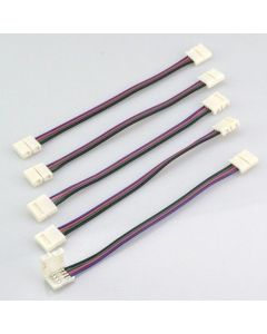 8Pcs LED PCB Connector Adapter for 10mm Wide RGB LED Strip Tape