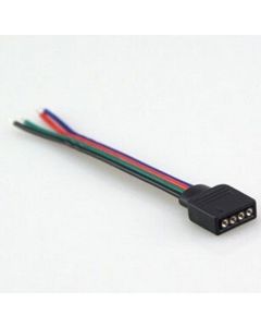 RGB LED Strip Connector 4 Pin with 4-pin Male Connector Adapter 10Pcs
