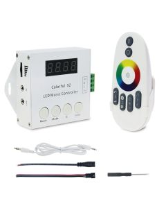 Colorful X2 LED Music RF Controller For WS2812B WS2811 SK6812 Light
