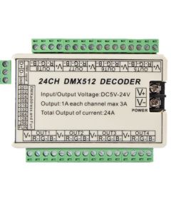 LED Controller DMX512 24CH Decoder Constant Voltage WS-DMX-24CH