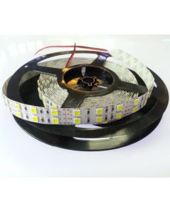 Dual Line White 5M 600 LEDs SMD 5050 LED Strip Light DC 12V