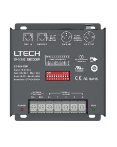 LT-904-DIP Ltech Led Controller 4 Channels DMX512 Rdm Dmx Decoder