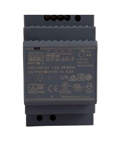 HDR-60-5 5V DC Mean Well Ultra Slim Step Shape Rail
