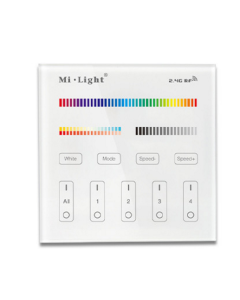 Mi.Light B4 4-Zone RGB+CCT Touch Panel LED Wall Controller