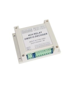 AC110-220V Dmx512 Relays Decoder Controller DMX-RELAY-4CH-22