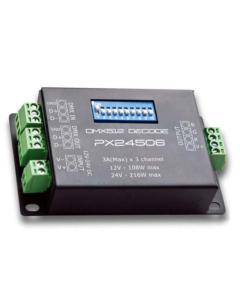 PX24506 3 Channels DMX Constant Voltage Decorder for RGB Light