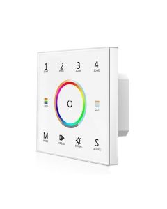 Skydance T15 LED Controller 4 Zones 2.4G RGB+ Color Temperature Touch Panel Remote 85-265V